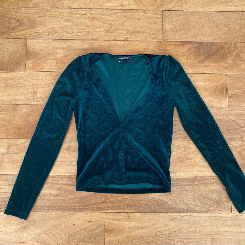 Shimmer Bodycon V-Neck